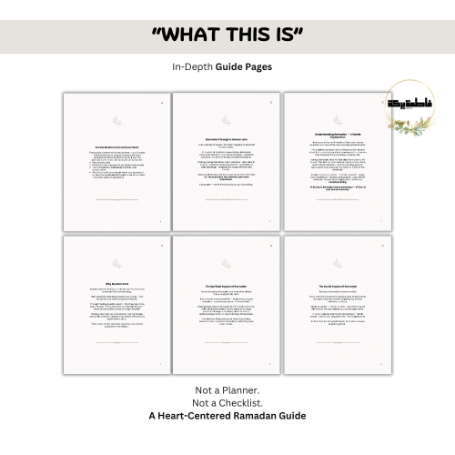 Ramadan Transformation Guide – Digital Spiritual Journal Workbook for Muslims