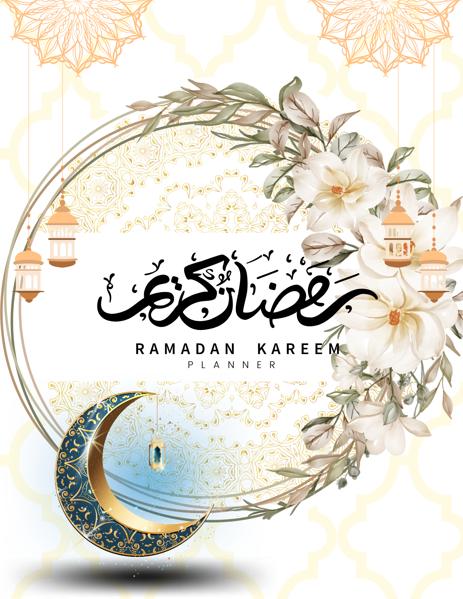 Ultimate 30-Day Ramadan Planner – Daily Checklist for Prayers, Quran, Duas & Meal Planning