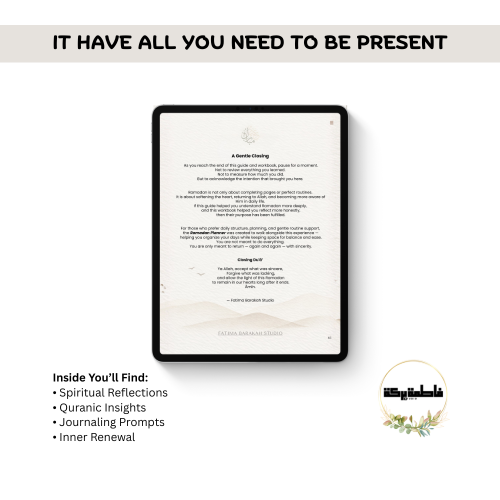 Ramadan Transformation Guide – Digital Spiritual Journal Workbook for Muslims