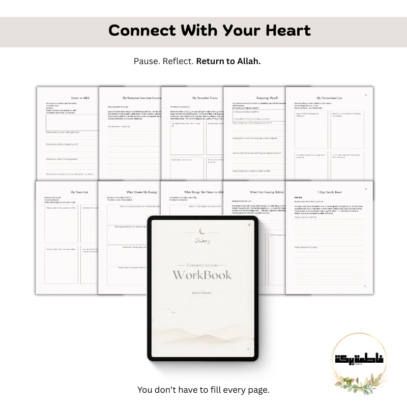Ramadan Transformation Guide – Digital Spiritual Journal Workbook for Muslims