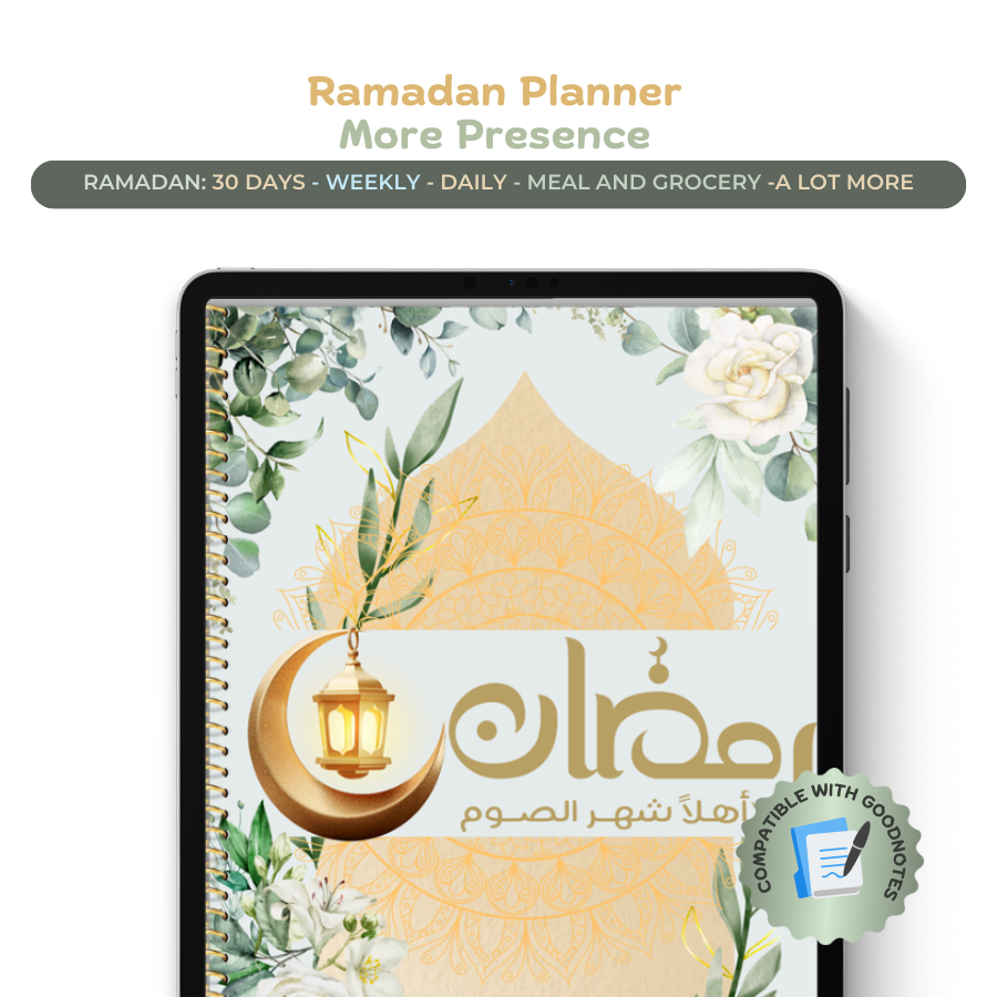 Ramadan Planner PDF – Guided Hadith, Du’a & Quran Organization